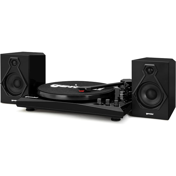 Gemini Sound TT-900 - Classic Black 3-Speed Turntable with Pitch Adjustment, Bluetooth Connectivity, and High-Fidelity Stereo Sound
