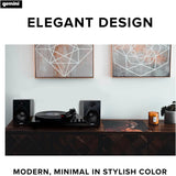 Gemini Sound TT-900 - Classic Black 3-Speed Turntable with Pitch Adjustment, Bluetooth Connectivity, and High-Fidelity Stereo Sound