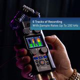 Zoom H5studio 4-Track Handy Recorder with 32-Bit Float Recording and Pro Kit Bundle with Sennheiser MKE 600 Shotgun Microphone, Auray WSS-2014 Professional Windshield for Shotgun Microphones - (14cm)