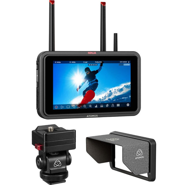 Atomos Ninja TX 5.2" Camera to Cloud Monitor/Recorder Bundle with Monitor Mount & Sun Hood
