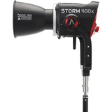 Aputure STORM 400x Tunable White LED Monolight (V-Mount) Bundle with Lowel 40" C-Stand Turtle Base Kit (Chrome, 9.8')
