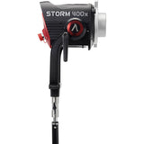 Aputure STORM 400x Tunable White LED Monolight (V-Mount) Bundle with Lowel 40" C-Stand Turtle Base Kit (Chrome, 9.8')