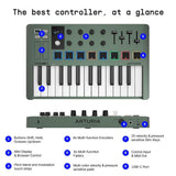 Arturia MiniLab 3 Mint Compact MIDI Keyboard and Pad Controller (Special Edition Mint Green)