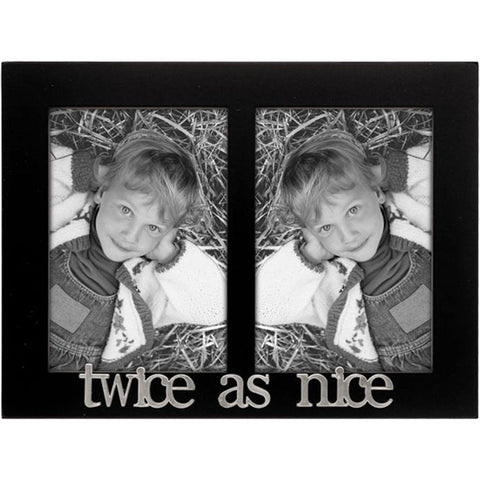 Malden 4107-235 Twice as Nice Expressions 2-Opening Frame, 3 by 5-Inch