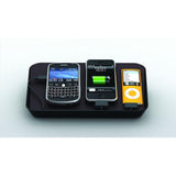 Bluelounge Design RF-BL Refresh Charging Station for iPhone, iPod, & Other USB Ready Devices - Charger - Retail Packaging - Black
