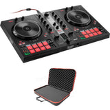 Hercules DJ Control Inpulse 300 MK2 2-Deck USB DJ Controller for Serato DJ Lite and DJUCED Bundle with ProX XB-DJCS ZeroG Ultra Lightweight Bag