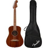 Fender California Standard Redondo Mini with Bag, Sapele Top, Natural Sapele