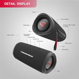 CERWIN-VEGA! Vega Mini Portable Bluetooth Speaker, VMBLK Powerful Bass, Portable Wireless Speaker for Travel, Home, and Outdoor Use – Black