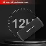 CERWIN-VEGA! Vega Mini Portable Bluetooth Speaker, VMBLK Powerful Bass, Portable Wireless Speaker for Travel, Home, and Outdoor Use – Black