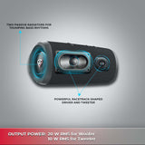 CERWIN-VEGA! Vega Mini Portable Bluetooth Speaker, VMBLK Powerful Bass, Portable Wireless Speaker for Travel, Home, and Outdoor Use – Black