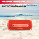 CERWIN-VEGA! Vega Mini - VMRED Compact Bluetooth Speaker,Water Resistant Speaker, Powerful Bass, Bluetooth Portable Speakers for Travel, Home, and Outdoor Use – Red