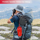CERWIN-VEGA! Vega Mini - VMRED Compact Bluetooth Speaker,Water Resistant Speaker, Powerful Bass, Bluetooth Portable Speakers for Travel, Home, and Outdoor Use – Red