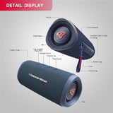 CERWIN-VEGA! Vega Mini Bluetooth Speaker, VMBLU Powerful Bass,Portable Speakers,Water Resistant Bluetooth Speaker, Wireless Speakers for Travel, Home, and Outdoor Use – Blue