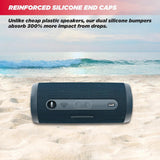 CERWIN-VEGA! Vega Mini Bluetooth Speaker, VMBLU Powerful Bass,Portable Speakers,Water Resistant Bluetooth Speaker, Wireless Speakers for Travel, Home, and Outdoor Use – Blue