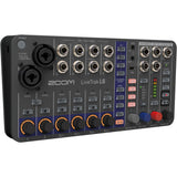 Zoom LiveTrak L6 Digital Mixer/Recorder Battery Powered Bundle with Polsen HPC-A30 Closed-Back Studio Monitor Headphones, XLR- XLR Cable, Varta High-Energy 1.5V AA LR6 Alkaline Battery (4-Pack)