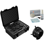 DZOFilm Vespid2 T1.9  6-Prime Lens Kit 18/24/35/50/85/105mm (PL Mount) Bundle with DZOFilm Octopus Lens Adapter (PL to Sony E), GB LENS CLEANING KIT
