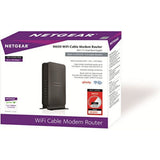 NETGEAR N600 (8x4) WiFi DOCSIS 3.0 Cable Modem Router (C3700) Certified for Xfinity from Comcast, Spectrum, Cox, Cablevision & more