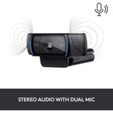Logitech HD Pro Webcam C920, Widescreen Video Calling and Recording, 1080p Camera, Desktop or Laptop Webcam