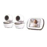 Motorola Digital Video Baby Monitor with 2 Cameras, 3.5 Inch Color Video Screen, Infrared Night Vision, with Camera Pan, Tilt, and Zoom