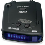 Escort Passport 8500X50 Black Radar Detector, Blue Display