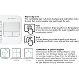 Logitech Wireless Touch Keyboard k400 with Built-in Multi-Touch Touchpad, White
