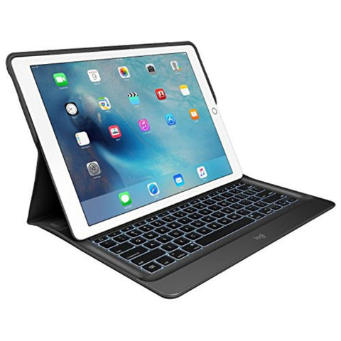 Logitech Create Backlit Keyboard Case with Smart Connector for iPad Pro- Black