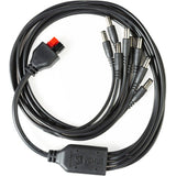 RF Venue DISTRO5 HDR 5-Channel UHF Antenna Distribution System (470 to 698 MHz) Bundle with RF Venue DC Octopus 8-Connector Power Distribution Cable