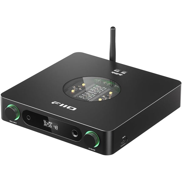 FiiO K13 R2R Desktop DAC & Headphone Amp, High-Fidelity 24Bit R2R DAC, Powerful 2400mW Output, LDAC Bluetooth Streaming, Dual Power Supply, 10-Band PEQ, Balanced XLR & RCA Audio Output (Black)