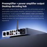 FiiO K13 R2R Desktop DAC & Headphone Amp, High-Fidelity 24Bit R2R DAC, Powerful 2400mW Output, LDAC Bluetooth Streaming, Dual Power Supply, 10-Band PEQ, Balanced XLR & RCA Audio Output (Black)