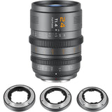 SIRUI VP-1 Vision Prime 1 T1.4 Full Frame Cine Lens, 24mm Manual Focus Cinema Lens with Pre-Installed E Mount, Interchangeable RF/Z/L Mounts (Metal Gray)