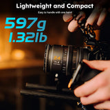 SIRUI VP-1 Vision Prime 1 T1.4 Full Frame Cine Lens, 24mm Manual Focus Cinema Lens with Pre-Installed E Mount, Interchangeable RF/Z/L Mounts (Metal Gray)
