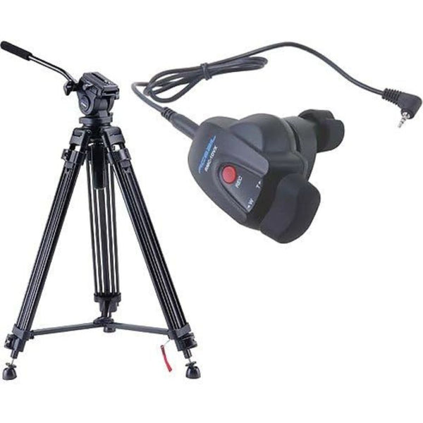 Acebil i-705DX Prosumer Tripod System with Acebil RMC-1DVX Video Lens Zoom Controller