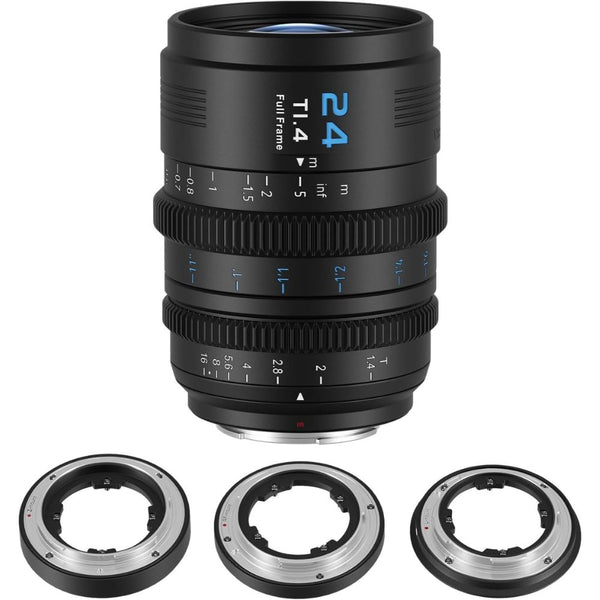SIRUI VP-1 Vision Prime 1 24mm T1.4 Full Frame Cine Lens, Manual Focus Cinema Lens with Pre-Installed E Mount, Interchangeable L/RF/Z Mounts (Black)