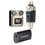 Xvive Audio U45 Wireless In-Ear Monitor System (5.8 GHz) Bundle with RAVPower Luster Series 6700mAh External Battery Charger (Black)