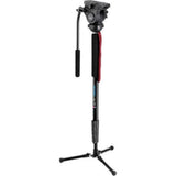 Acebil MP-70V Video Monopod with DV Head &amp; Floor Stand, 8.8 lbs Payload
