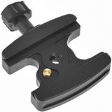 Acratech Quick Release Clamp with Spring-loaded Detent Pin, Rubber Knob, Double Speed Thread