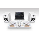 Pioneer DJ DDJ-FLX4 2-deck rekordbox and Serato DJ Controller - White, Limited Edition
