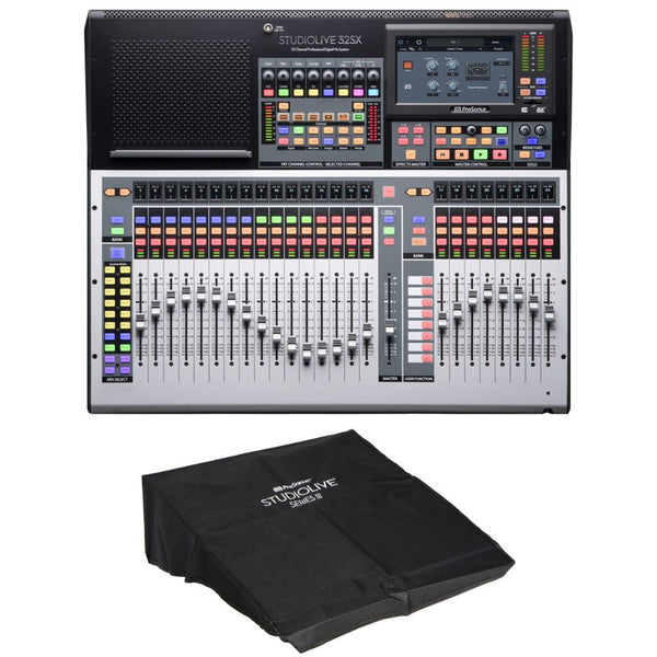 PreSonus StudioLive 32SX Series III S 32-Channel Compact Digital Mixer/Recorder/Interface Bundle with PreSonus StudioLive 32-Cover Series III Console Cover (Black)