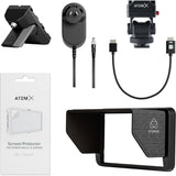 Atomos Ninja TX 5.2" HDR Touchscreen Camera Monitor/Recorder Bundle with Atomos Creator Accessory Kit for 5" Monitors, Anti-Static Screen Cleaning Wipes (5-Pack)