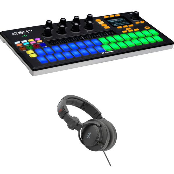 PreSonus ATOM SQ Hybrid MIDI Keyboard/Pad Controller Bundle with Polsen HPC-A30 Closed-Back Studio Monitor Headphones, PreSonus ATOM SQ Hybrid MIDI Keyboard/Pad Performance and Production Controller