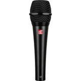 SE ELECTRONICS V7 Dynamic Microphone for Singing, Speech & Studio Recording - XLR Handheld Professional Microphone with Supercardioid Aluminum Voice Coil for Huge Gain Before Feedback - Black