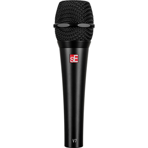 Mother Mantis: SE ELECTRONICS V7 Dynamic Microphone for Singing, Speech & Studio Recording - XLR Handheld Professional Microphone with Supercardioid Aluminum Voice Coil for Huge Gain Before Feedback - Black SE Electronics