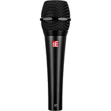SE ELECTRONICS V7 Dynamic Microphone for Singing, Speech & Studio Recording - XLR Handheld Professional Microphone with Supercardioid Aluminum Voice Coil for Huge Gain Before Feedback - Black
