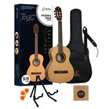 Ortega Guitars RPPC34 Picker's Pack Student Series 3/4 Classical Guitar