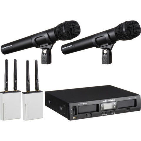 Audio-Technica ATW-1322 System 10 PRO Dual-Channel Digital Wireless Handheld Microphone System (2.4 GHz)