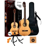 Ortega Guitars RPPC44 Picker's Pack Student Series Full Size Classical Guitar