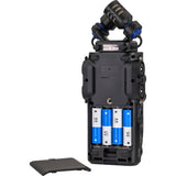 Zoom H6studio 6-Track Handy Recorder with 32-Bit Float Recording Bundle with Zoom ZDM-1 Podcast Mic Pack w/ Headphones Windscreen XLR Tabletop Stand (2 Pack), Anti-Static Screen Cleaning Wipes 5-Pack