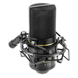 Motu M2 2x2 USB Audio Interface with MXL 770 Cardioid Microphone (Black), HPC-A30 Studio Monitor Headphones & XLR Cable Bundle