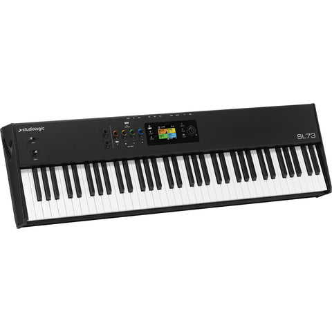 Mother Mantis: STUDIOLOGIC - SL73 MK2 Master Keyboard 73 Keys Weighted Hammer Action with Aftertouch, USB-C Audio Interface, MIDI 2.0, DAW Controls, Numa Player Integration Studiologic