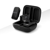 RODE Wireless Micro 2-Person Ultracompact Wireless Microphone 2.4 GHz, Black Bundle with Rode Interview GO Handheld Mic Adapter for the Wireless GO, Anti-Static Screen Cleaning Wipes (5-Pack)
